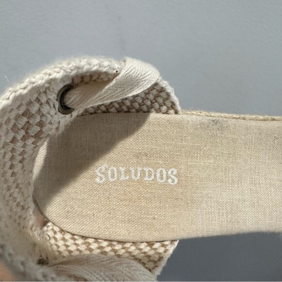 Sóludos The Marseille Wedge Espadrille La Concha Ivory Size 9.5 - Picture 4 of 5